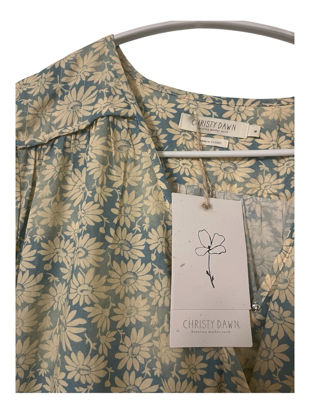 NWT Christy Dawn The Dawn Dress in Sky Chamomile - Picture 8 of 9